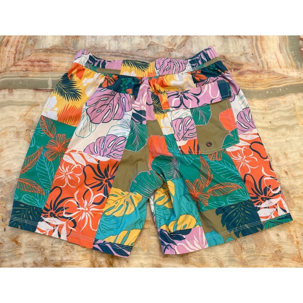 SAXX Oh Buoy 2N1 Swim Shorts Mens Multicolor Floral DropTemp Liner W/ Pouch S - Picture 2 of 6